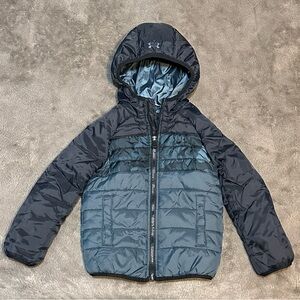 Under Armour Kids' Blue Camo Puffer Jacket, Size -3T